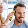 Hair and Beard Trimmer for Men, Cordless Grooming Kit with Adjustable Guards, Gold view 4