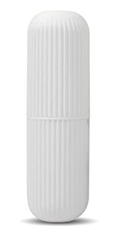 Generic Capsule Shape Travel Toothbrush Toothpaste Case Holder Portable Toothbrush Storage Plastic Toothbrush Holder