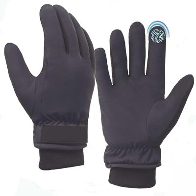 ESSENZO Waterproof Gloves with Touch Screen Winter Gloves Snow Gloves for Minus Degrees, Anti-Skit Design,Ski Gloves, Riding Gloves for Mens Gloves and Womens Gloves (BLACK, Free Size)