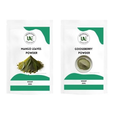 ARUNISHIK Mango Leaf Powder (100 Grams) + Gooseberry Powder (100 Grams) Pack Of 2