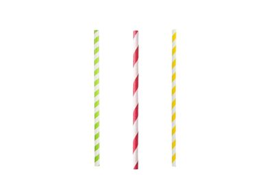 FRESH BIO Colorful Rainbow Printed Paper Straws | Biodegradable, Compostable, and Disposable Drinking Straws | Fun for Shakes, Sodas, and Mocktails | Party Dcor Essential (100, 6 mm X 8 Inch)