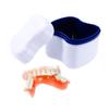 ELBME Denture Box Denture Cup Denture Case Denture Bath Cleaning Soaking Cup with Strainer Mouth Guard Night Gum Retainer Container view 2