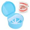 ELBME Mouth Guard Container, Lightweight Dental Retainer Box Food Grade for Artificial Teeth forfor Travel(Light blue) view 2