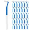 Fremouth Angle Interdental Brushes for Braces, Tight(0.7mm), L- Shaped Interproximal Floss for Dental Plaque Removal Health, 50 Count view 1