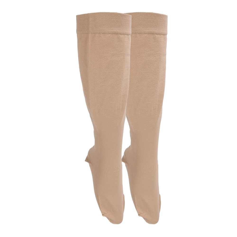 ELBME Compression Socks, Anti-Thrombosis, Varicose Vein Stockings, Relieves Swelling, High Stretch, Near Toes, 23-32mmHg, For Running (4XL)