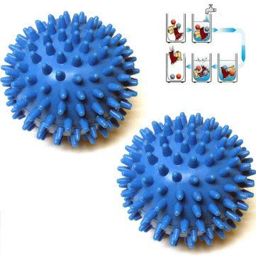ELBME 2 Pcs Washing Laundry Dryer Ball No Chemicals Soften Cloth Drying Fabric Softener