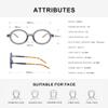 MIPPO New round frame fashion sunglasses 86602 literary Korean version of plain sunglasses for men and women view 4