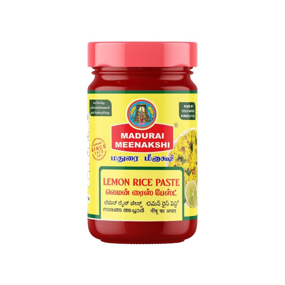 Madurai Meenakshi Lemon Rice Paste  300g | Authentic South Indian Ready Mix | Tangy Traditional Taste | Quick & Easy Meal Mix | No Preservatives