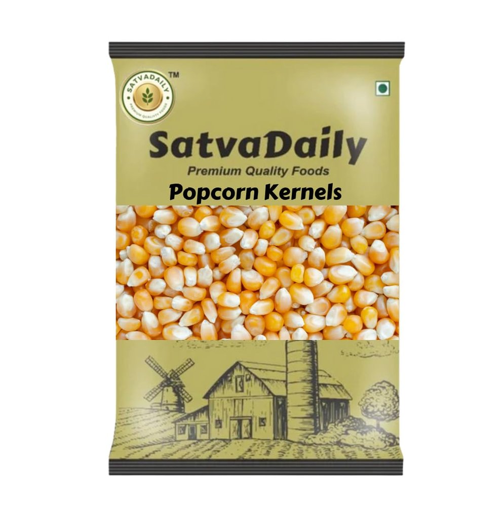 SatvaDaily Pop Corn Kernels 100g - Big Size | High Expansion, A Grade Makkai Popcorn