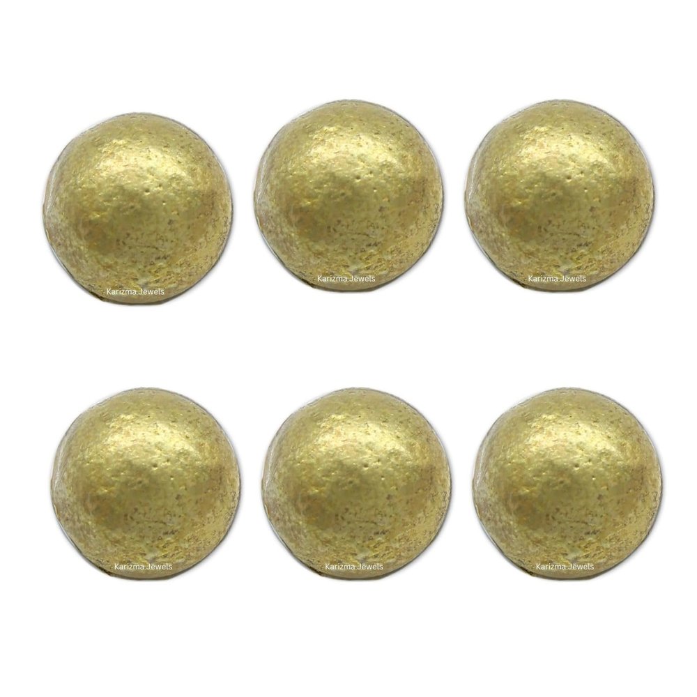 Karizma Jewels Pital ki goli Pure Brass Ball for Lal Kitab Remedy and Astrology- Pack of 6 Pieces