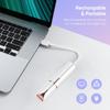 Flawless Facial Hair Remover for Women- as Seen on TV Painless Face Shaver -Mini Hair Remover, Electric Razor Shaver Portable Bikini Epilator for Lips,Chin,Armpit(White+2 Heads) view 4