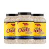 8AM Plain Oats 3 x 1.1kg Jar, Natural Wholegrain, Nutritious Breakfast Cereals, Easy to Cook Oats, High Fibre, Tasty & Healthy Snacks view 1