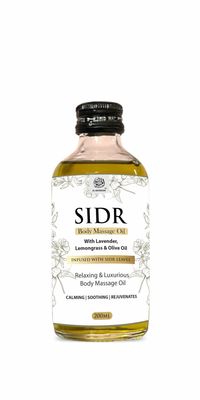 AL MASNOON Sidr Body Massage Oil with Lavender & Lemongrass / 200ml Luxurious Relaxation Infused with Sidr Leaves for Soothing and Rejuvenating Massage Experience/Pack of 1