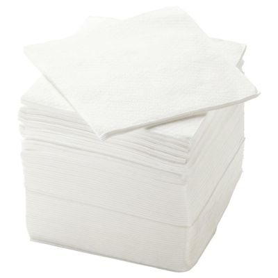 Graidient span ikeaa STORTARE Paper napkin, white, 30x30 cm (11 x11 ")