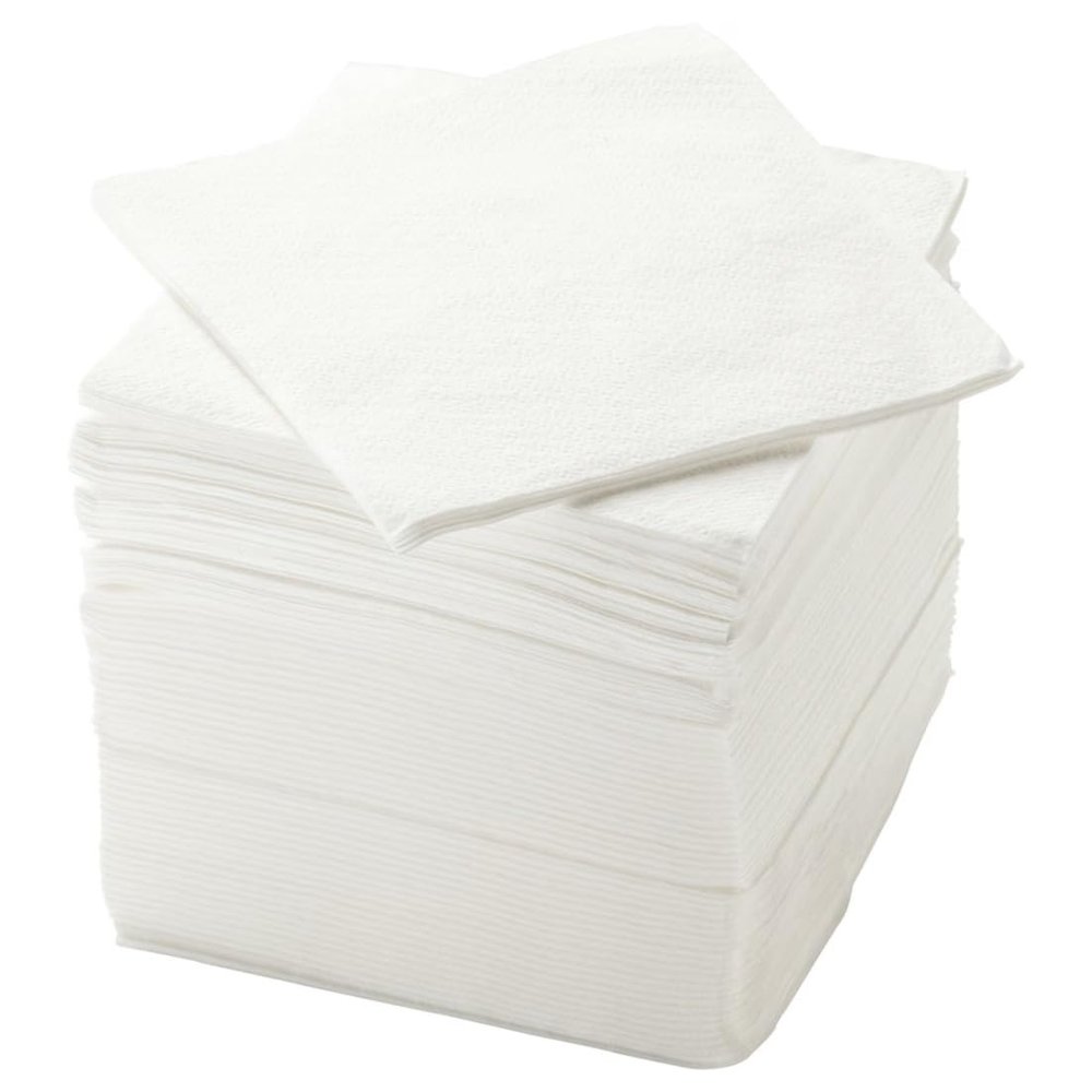 Graidient span ikeaa STORTARE Paper napkin, white, 30x30 cm (11 x11  ")
