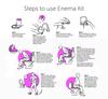 Widely Pure PVC Enema kit satvik 2000ml, 1 PVC tube, 2 improved nozzles, 1 claimp, 1 Enema Colon tip enema tube with user manual view 3