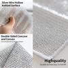 Dish Wash for Stain Removel Scrubber Stainless Steel Wire Heavy Duty Non-Scratch Scouring Double Sided Scrubbing Pad (Pack of 5). view 3