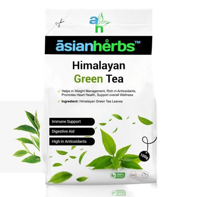 Asian Herbs Himalayan Green Tea - Enhance Wellness, Vitality, and Balance with a Refreshing, Natural Herbal Blend (100grams)