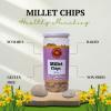 Dhanigreens Organics Crunchy Millet Chips Mint Flavour (Pack of 1, 150gm) | Healthy & Crispy Snacks | Ideal for Morning Breakfast, Evening Tea-Time Munching, Office, School Tiffin, Party Snacks & Travel | Tasty & Wholesome Munchies view 3