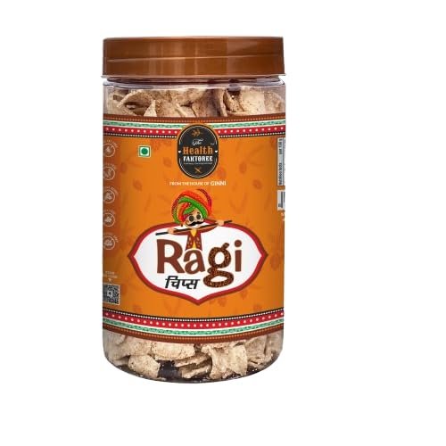 The Health Faktoree Ginni Food Ragi Chips | Gluten Free | Crunchy Healthy Snacks | High Protein and Fiber Rich Chips | 125 g