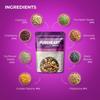 Pureheart Premium Trail Mix | An Eclectic Mix of 8 Healthy Superfoods Nuts- Cashews, Almonds, Pistachio | Dry Fruits - Cranberries, Raisins | Seeds - Pumpkin, Sunflower | Reusable Jar (80gm) view 3