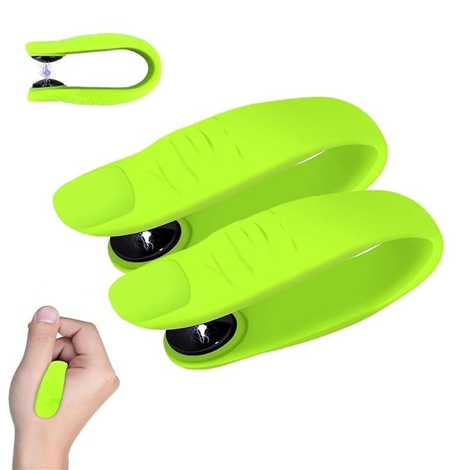 2 pcs Sugar Control Li4 Acupressure Point Clip, Sugar Control Acupressure Clip, Supporting Acupressure Relaxation, Stress Alleviation, Tension Relief and Headache Relief Hand Clip(Green)