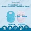 EcommerceHub Premium Reusable Washable Underarms Sweat Pads, Under Arm Sweat Protectors, Breathable Absorbent Sweat Pads,1Pair (Blue) view 2