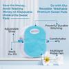 EcommerceHub Premium Reusable Washable Underarms Sweat Pads, Under Arm Sweat Protectors, Breathable Absorbent Sweat Pads,1Pair (Blue) view 3