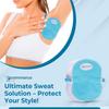 EcommerceHub Premium Reusable Washable Underarms Sweat Pads, Under Arm Sweat Protectors, Breathable Absorbent Sweat Pads,1Pair (Blue) view 4