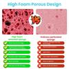 HASTHIP 6Pcs Kitchen Sponge Scrubber Pads Multi Color Coarse Cleaning Scrubbing Pads No-Mark Cleaning Sponge Pads for Pots, Sink, Dishes Reuseable Sponge Scrubbing Pads view 4