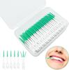 Tresta7 40 Pcs Green Interdental Brush, Soft Silicone Bristles, Manual, Ideal for Braces & Teeth Cleaning view 2