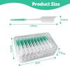 Tresta7 40 Pcs Green Interdental Brush, Soft Silicone Bristles, Manual, Ideal for Braces & Teeth Cleaning view 3