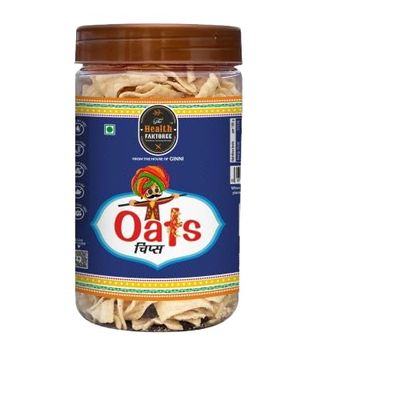The Health Faktoree Oats Chips - Authentic Ginni Food Oats Chips, Zero Cholesterol Healthy Snacking with High Nutrient Content, No Added Preservatives | No Maida | 125 g (Pack Of 4)