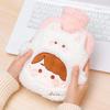 Mayatra's Hot Water Bottle with Plush Cover  1000ML Rubber Heating Bag for Pain Relief, Belly Cramps, Winter Warmth, Foot Warmer & Bed Use  Reusable Hot Water Bottle (White) view 4