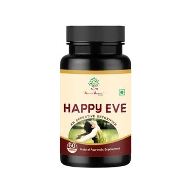 Ayurvedic Yogashram Happy Eve Ayurvedic medicine | Effective Detoxifier - 60 Tablets