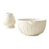 ATORSE 2Pcs Traditional Matcha Tea Bowl Craft Tea Bowl for Living Room Desktop Home White view 4