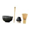 ATORSE 4X Japanese Matcha Ceremony Set Tools Gifts Whisk Stand for Friends Beginner Gray Bowl view 2