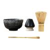 ATORSE 4X Japanese Matcha Ceremony Set Tools Gifts Whisk Stand for Friends Beginner Gray Bowl view 3