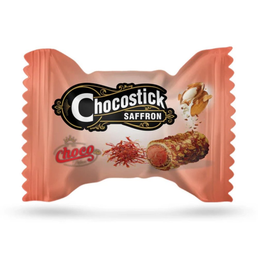 Chocostick Saffron - The Perfect Chocolate with belgian imported cream 250g Pouch (Imported UAE)