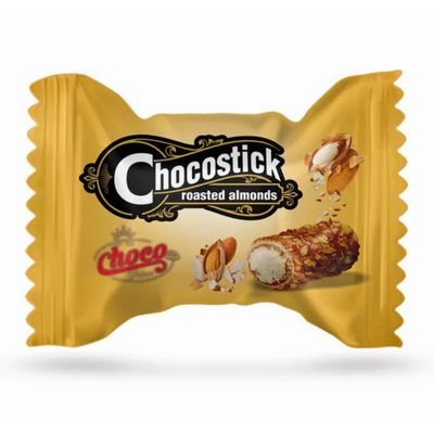 Chocostick Roasted Almond - The Perfect Chocolate with belgian imported cream 250g Pouch (Imported UAE)
