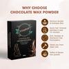 10-Minute Chocolate Full Body Hair Removal Wax Powder, Painless Herbal Facial Hair Removal Waxing Powder, Easy to Use at Home, Chemical-Free, No Rashes, No Side Effects & No Irritations for Men & Women (100GM) (Pack of 2) view 2