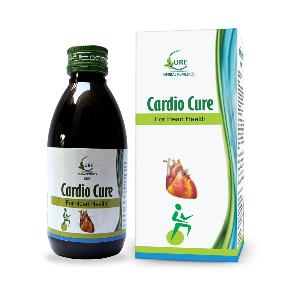 Cure Herbal Remedies Cardio Cure Syrup 500ml | Heart Health Support & Stress Relief | Promotes Healthy Heart Function & Lipid Levels | Natural Cardiovascular Wellness