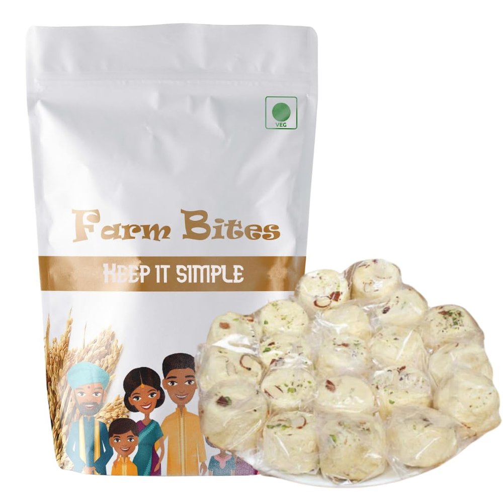 Farm Bites - Indian traditional Sweet Sonpapidi | Sompapidi Sweet | Soan Papidi - 48 Pieces