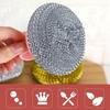 FAGVA Cleaning Brush, Pot Cleaner Household Kitchen Brush Pan Cleaning Brush Scrubber Dishwashing Gadgets Accessories Kitchen Scrubbers(Short Handle) Professional Design- Set 4 Pcs view 2