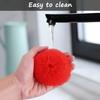 FAGVA Cleaning Brush, Pot Cleaner Household Kitchen Brush Pan Cleaning Brush Scrubber Dishwashing Gadgets Accessories Kitchen Scrubbers(Short Handle) Professional Design- Set 4 Pcs view 4