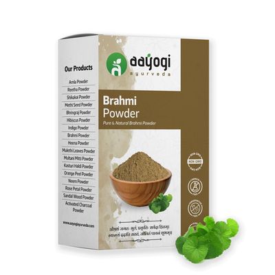 Aayogi Ayurveda Brahmi Powder (200 Grams), For Hair Growth & Hair Care, All Hair Types | 100% Natural, No Preservative, All Hair Type