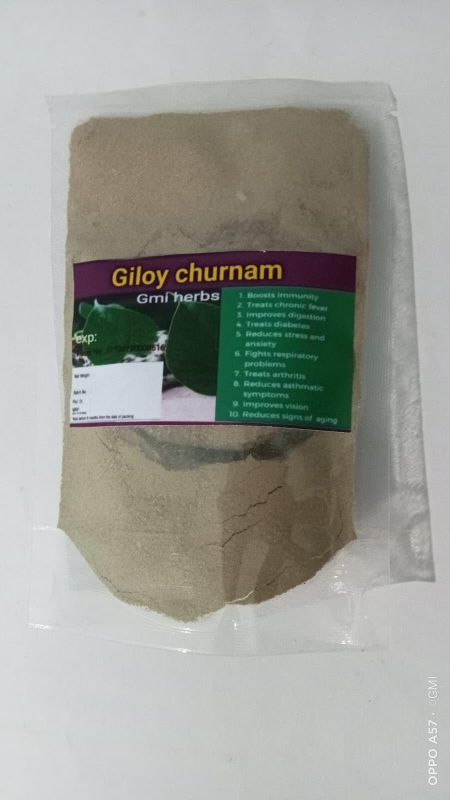 GMI HERBALS | Natural Giloy Powder| 100 gm