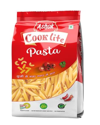 ASHOK NUTRIRICH Cooklite Suji Penne Pasta Fusilli Pasta (1Kg) Pack of 6