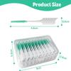 FITVERT 100 Pcs Silicone Interdental Brushes, Braces Brush, Corrective interdental Brush Tooth Floss Sticks, Portable Oral Care Cleaning Tool for Teeth & Gum Health view 2