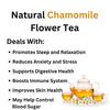 Asian Herbs Chamomile Tea - Relaxation & Comfort, Calming & Stress-Relief | Natural Herbal Blend for Evening Tranquility & Wellness (100grams) view 4
